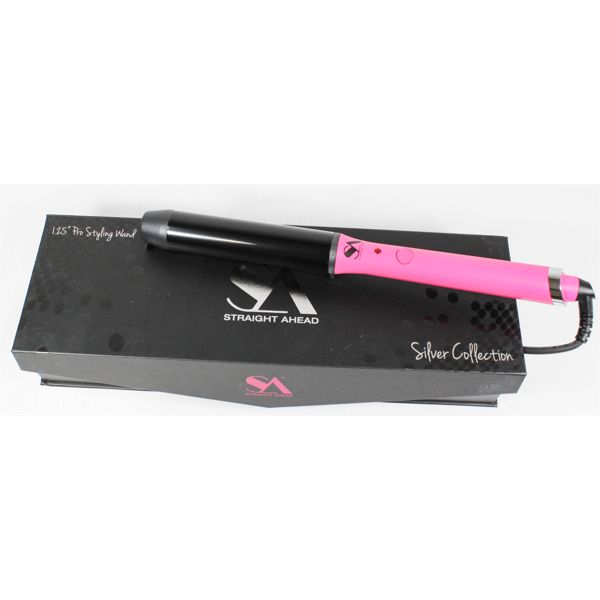 STRAIGHT AHEAD PINK 1.25" PRO HAIR STYLING WAND