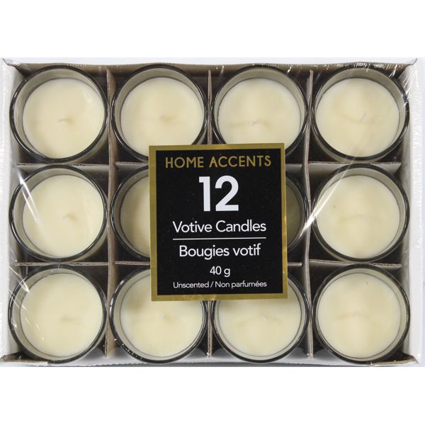 12 VOTIVE CANDLES