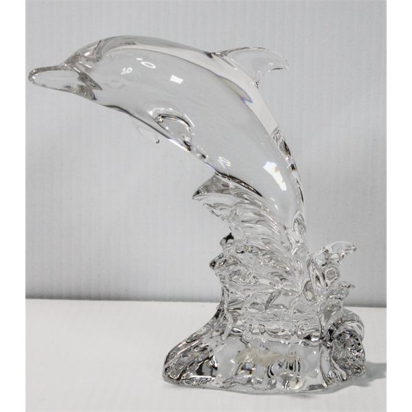 GLASS DOLPHIN FIGURINE