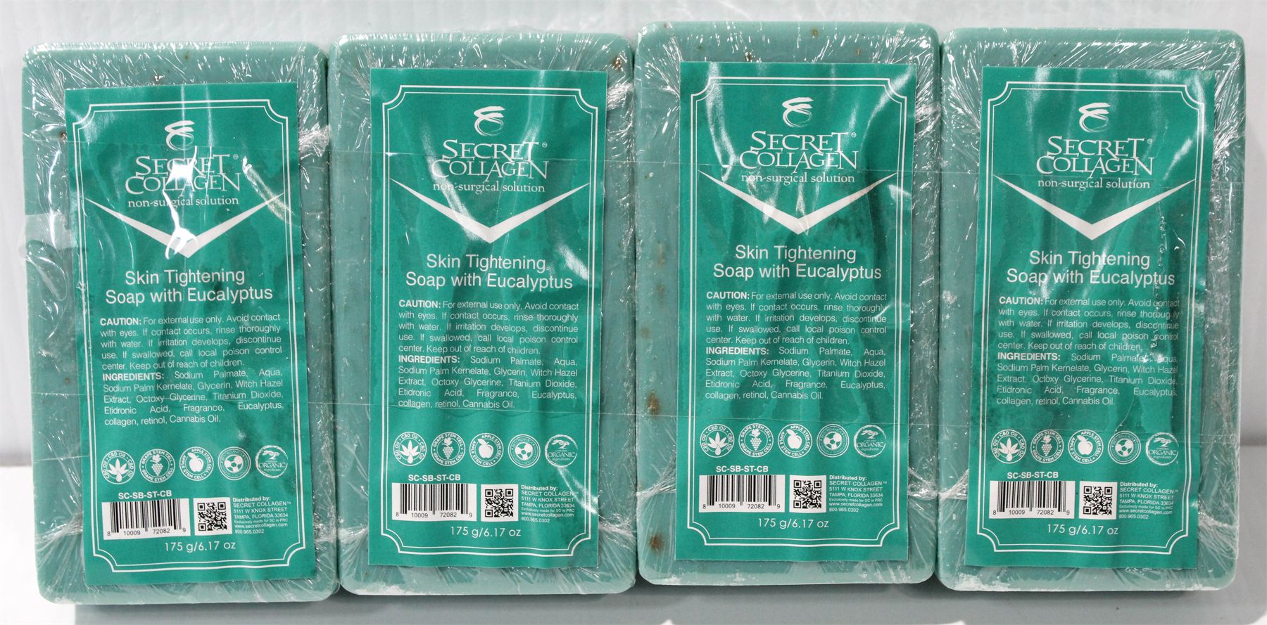 4 SECRET COLLAGEN SKIN TIGHTENING SOAP W/EUCALYTUS