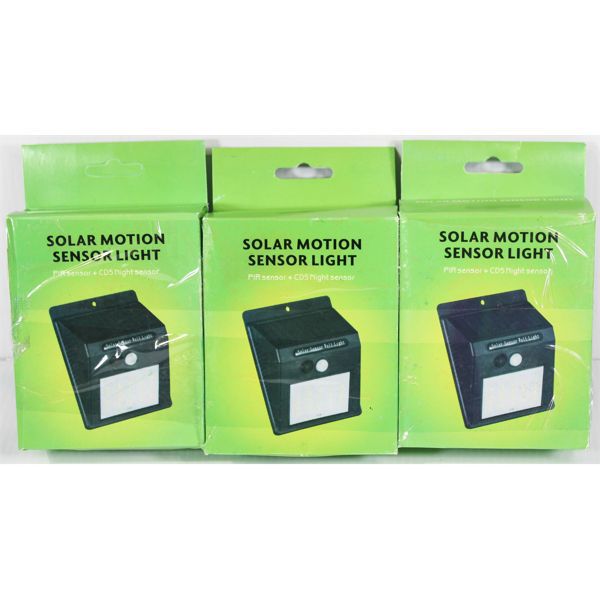 3 SOLAR MOTION SENSOR LIGHTS