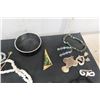 Image 2 : Jewelry ; Sterling Silver Necklace, Brooches, Cuff Links, Various 