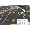 Image 7 : Jewelry ; Sterling Silver Necklace, Brooches, Cuff Links, Various 