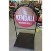 Image 1 : Double Sided Kendall Motor Oils Sidewalk/ Curbside Metal Sign 