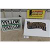 Image 1 : 2 Vintage Winnipeg Taxi Company Vinyl Door Decals - Yellow Cab + 
