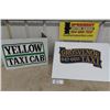 Image 1 : 2 Vintage Winnipeg Taxi Company Vinyl Door Decals - Yellow Cab + 