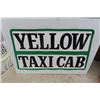 Image 3 : 2 Vintage Winnipeg Taxi Company Vinyl Door Decals - Yellow Cab + 