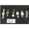Image 1 : 6 Assorted Men's Watches - 5 Are Wrist, 1 Clip On
