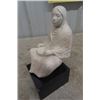 Image 3 : Indigenous Sculpture Sitting Woman 12" Tall - Austin Sculptures