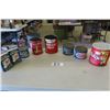 Image 1 : Wizard Dri-Cube Ice Cans, 3 Chase + Sanborn 1lb Coffee Tins, 2 Hills Bros 