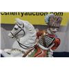 Image 2 : Dresden Porcelain Horse + Rider 12" Tall