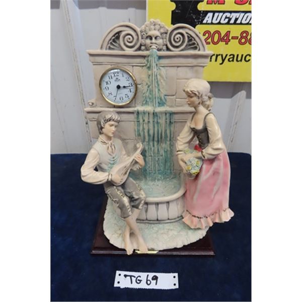 Miriam ' Valentino' Figural Clock 15  Tall