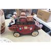 Image 2 : Stage Coach Cookie Jar, German Pottery Vase, Center Pieces