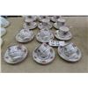 Image 2 : 12 Royal Albert Petti Point Cups + Saucer Pairs