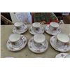 Image 3 : 12 Royal Albert Petti Point Cups + Saucer Pairs