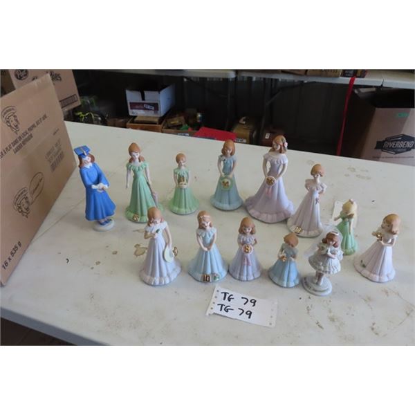 13 Growing Up Porcelain Figurines