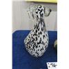 Image 2 : Blown Glass Dalmation 8" Tall + Apple