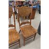 Image 2 : 2 Oak Double Press Back Chairs