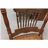 Image 4 : 2 Oak Double Press Back Chairs