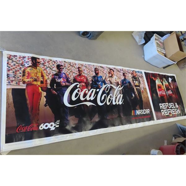 Nascar Coca-Cola Banner 36" x 120"