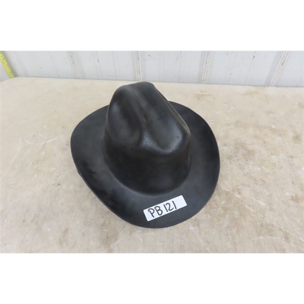 Unique Black Cowboy Adjustable Hard Hat - Perfect for Mechanical Bull