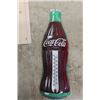 Image 2 : Coca-Cola Metal Bottle Shaped Thermometer 5" x 16", Cardboard Sign 