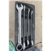 Image 2 : Mastercraft Metric Ratchet + Open End Wrenches ; 21, 22, 24, 25 mm