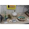 Image 1 : Swag Lamp, Elephant Display Fountain - NO Pump, Ashtray, Carry On Bags