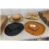 Image 1 : 4 Cowboy Style Hats ; 2 Leather, 1 Sheep Hide, 1 Summer