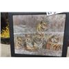 Image 3 : 3 Jungle Cat Pictures ; Leopard 32" x 32" , Female Panther 20" x 24"