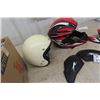 Image 3 : 2 Helmets ;  Motor Cross  Raider Sz LG + Vintage Open Face