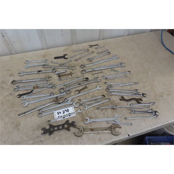 Over 50 Wrenches - Variety of Standard + Metric