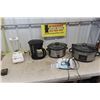 Image 1 : Kithcen Appliances ; Osterizer Blender, 2 Crock Pots, Master Chef Coffee, 