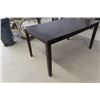 Image 2 : Wooden Table 30" x 33" x 60" & 5 Chairs - Table Top in Rough Condition