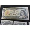 Image 4 : 7 Canadian $1 Bill - All 1973