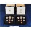 Image 1 : 1971 + 1973 Royal Canadian Mint Proof Sets in Leather Presentation