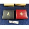 Image 2 : 1971 + 1973 Royal Canadian Mint Proof Sets in Leather Presentation