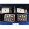 Image 1 : 2005 + 2009 Royal Canadian Mint Specimen Set Canadian Coin in Presentation Books 