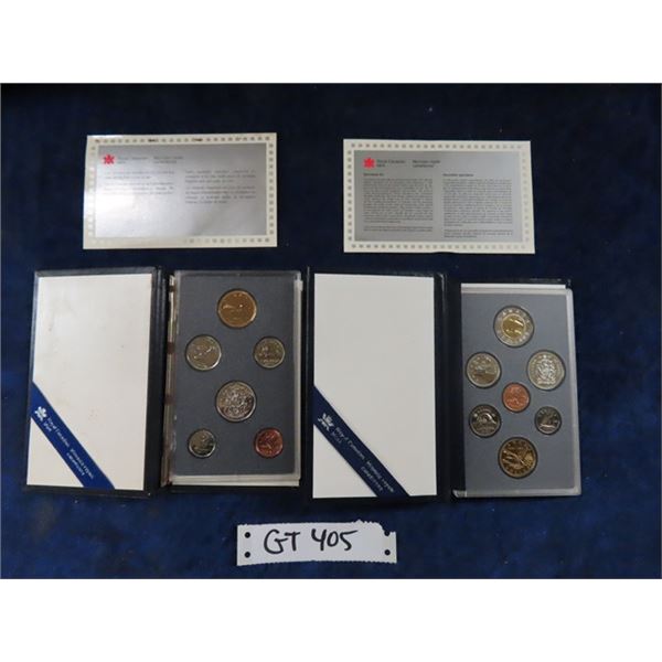 1988 + 1997 Royal Canadian Mint Specimen Set Canadian Coins in Presentation Books 