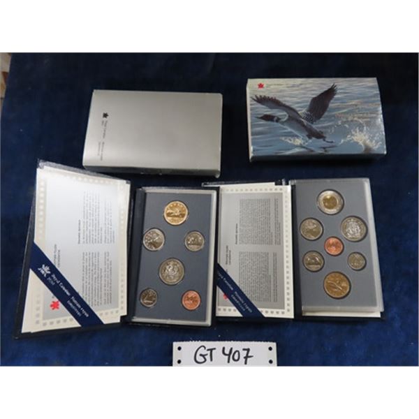 1996 + 1997 Royal Canadian Mint Specimen Sets Canadian Coins in Presentation Books 