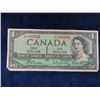 Image 2 : 5 Assorted Canada Paper Bills ; (1) 1954 $1, (3) 1967 $1 + (1) 1974 $2