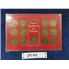 Image 1 : Floral Emblems of Canada Display Card with 13 Tokens