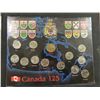 Image 3 : 2 Canada 125 Coin Displays, Provinces 25 cent Coins + Loonie