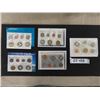 Image 1 : 1996-2000 Inclusive Royal Canadian Mint Uncirculated Coin Sets with Envelope