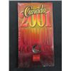 Image 2 : Canada 2001, 02, 03 Colored 25 cent Coins on Cards - Coins are 