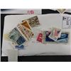 Image 4 : Wooden Box with Assorted Canada + World Stamps - some Uncirculated,