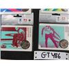 Image 5 : 8 Vancouver 2010 Olympic Games 25 cent Coins Sealed on Cards - Petro 