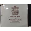 Image 10 : The Gold Bank Notes of Antigua + Barbuda - 23 Total, 1 Per Page - 23K