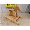 Image 3 : Small Wooden Hand Made Rocking Horse 17" by 24" 