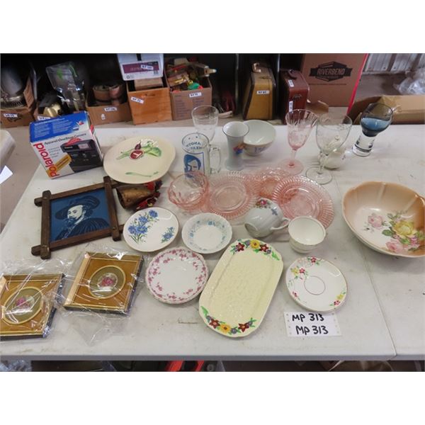 Assorted Dishes ; Bowls, Glasses, Camera, plus more